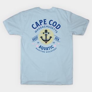 Cape Cod, Massachusetts Deep Sea Aquatic Maritime Discovery 1602 T-Shirt